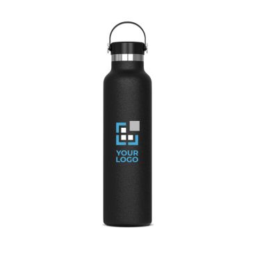 Gourde en inox 100% anti-fuite avec anse de transport 650ml avec zone d'impression