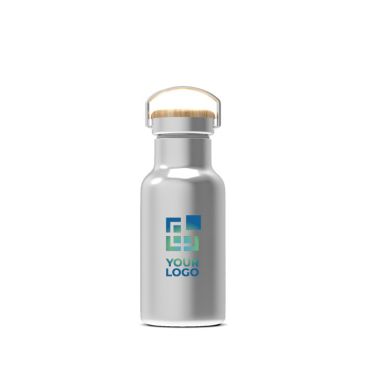 Gourde thermique avec revêtement et anse de transport 350ml avec zone d'impression