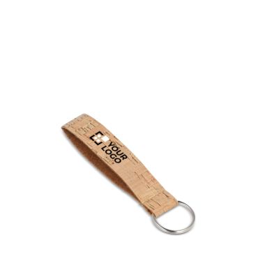 Porte-clés bracelet en liège naturel à personnaliser