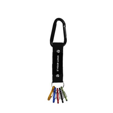 Porte-clés mousqueton et 5 petits crochets pour accrocher les clés