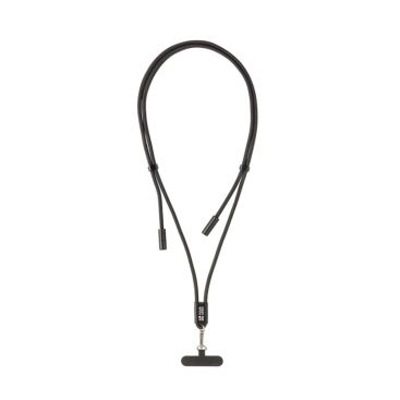 Tour de cou pour téléphone en RPET avec USB‑C et charge 60W