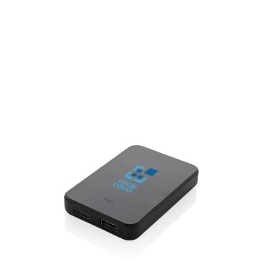 Batterie externe en plastique recyclé avec deux ports 5 000 mAh