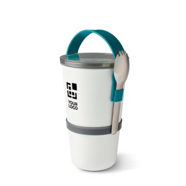 Lunch box type bol avec 2 compartiments hermétiques Black+Blum 900ml