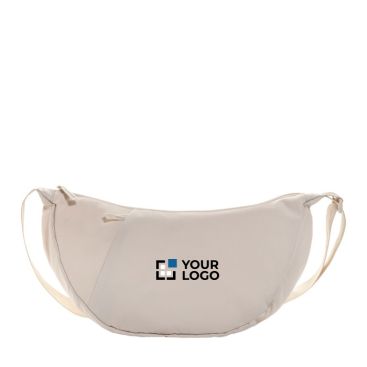 Sac bandoulière XL en RPET avec poche extérieure et sangle ajustable