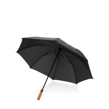 Parapluie semi-automatique en RPET 30” avec axe en métal Ø154