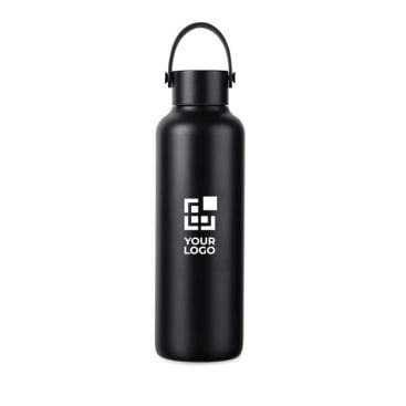 Gourde isotherme en acier inoxydable recyclé avec anse 600 ml