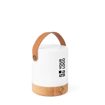 Lanterne portable écologique avec deux modes d'éclairage, base en bois