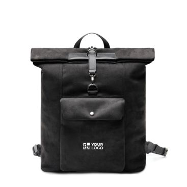 Sac à dos en similicuir au design moderne et fermeture sécurisée 15''