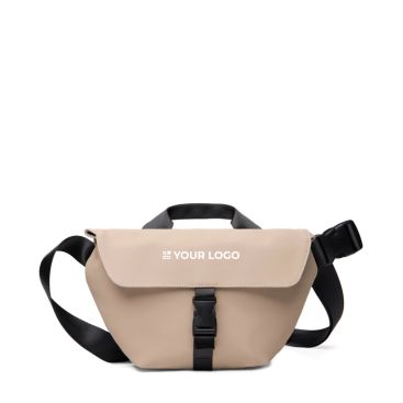 Sac bandoulière urbain en matériau recyclé avec sangle ajustable