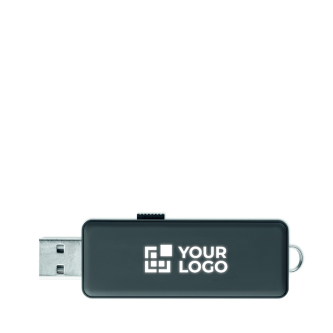 Clé USB impression intégrale avec boîtier à marquage lumineux