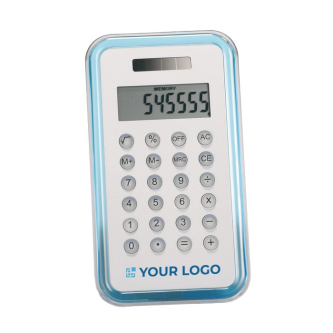 Calculatrices promotionnelle de design couleur bleu