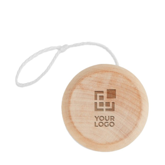 Yoyo publicitaire en bois couleur bois