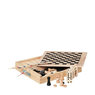 Set de jeux publicitaires à personnaliser couleur bois