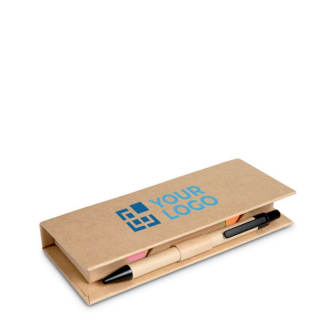 Set de bureau personnalisé dans une boîte en carton couleur beige