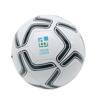 Ballon de football pour offrir et publicité couleur blanc