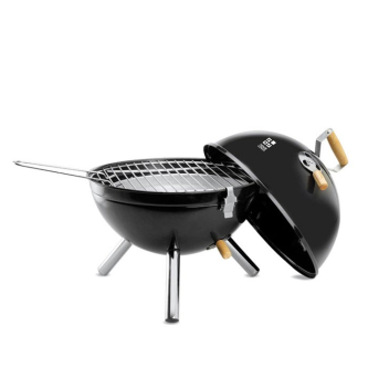 Barbecue promotionnel démontable vue avec zone d'impression