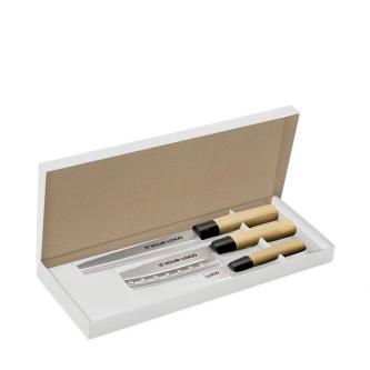Set de couteaux personnalisés à offrir avec zone d'impression