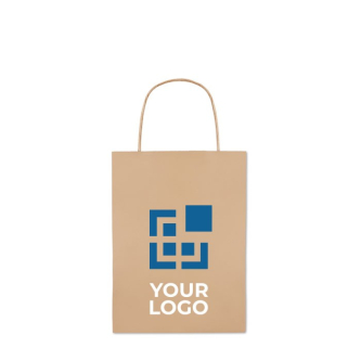 Petit sac en papier personnalisé vue avec zone d'impression