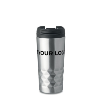 Tasse isolation géométrique pour publicité 280ml avec zone d'impression