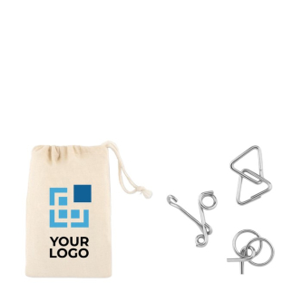 Puzzles publicitaires pour clients couleur beige