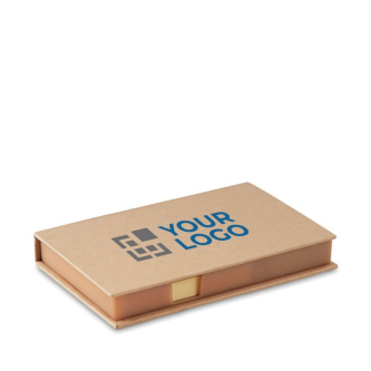 Set de bureau avec étiquettes et calendrier couleur beige