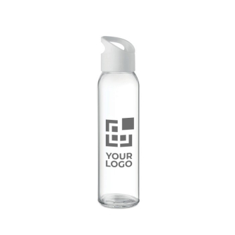 Bouteille en verre personnalisable 470ml avec zone d'impression