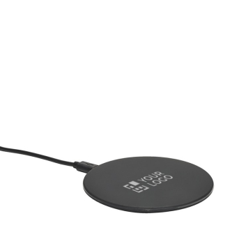 Chargeur lumineux personnalisable avec logo couleur noir