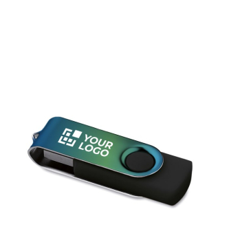 Clé USB personnalisable en couleurs blanc 3e vue