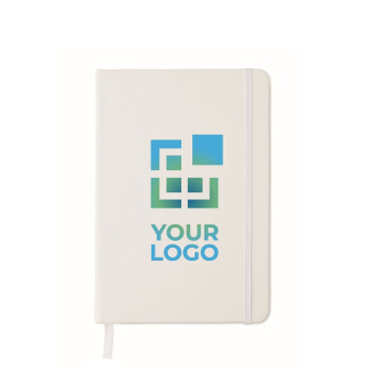 Carnet à couverture rigide antibactérien couleur blanc