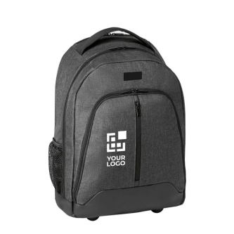 Sac à dos à roulette pour ordinateur couleur gris foncé
