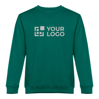Sweat-shirt en coton et polyester 300 g/m2 avec zone d'impression