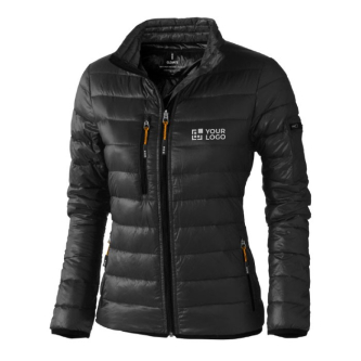 Doudoune en plumes naturelles femmes couleur gris foncé