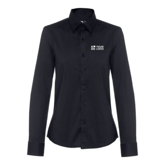 Chemise logoté à manches longues 115 g/m2 avec zone d'impression