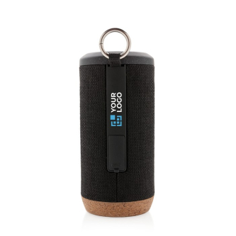 Enceinte avec tissu imperméable et liège couleur noir