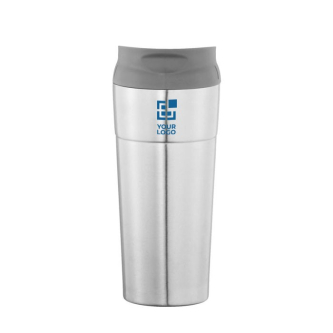 Thermos mug personnalisé en acier inoxydable couleur argenté
