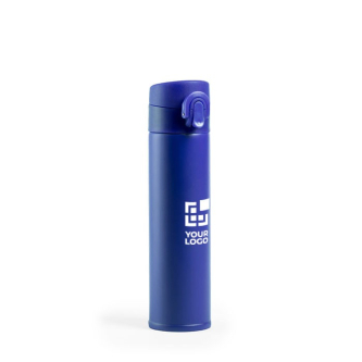 Thermos personnalisé en acier inoxydable couleur bleu