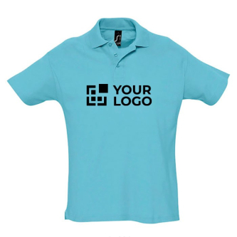 Polo en coton personnalisé avec la marque avec zone d'impression