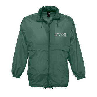 Veste coupe-vent personnalisée avec logo avec zone d'impression