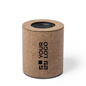Enceinte compacte avec une coque en liège