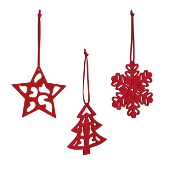3 décorations publicitaires pour Noël