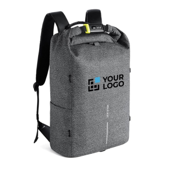 Sac pour ordinateur avec tissu anti-coupures couleur gris troisième vue