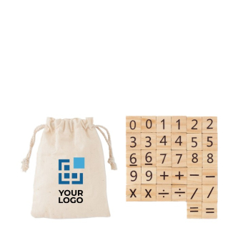 Jeu de numérotation en bois