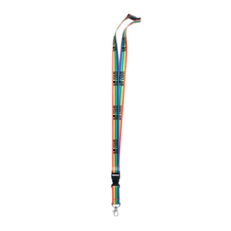 Tour de cou imprimé arc-en-ciel couleur multicolore
