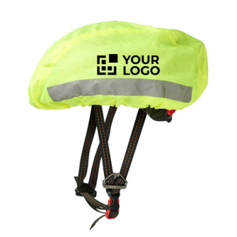 Housse pour casque de vélo réfléchissante avec zone d'impression