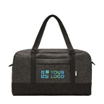 Sac de sport ou de voyage publicitaire en RPET avec zone d'impression