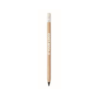 Crayon ''Infini'' publicitaire avec gomme avec zone d'impression