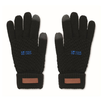 Gants tactiles de RPET avec zone d'impression