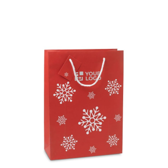 Grand sac de Noël avec flocons