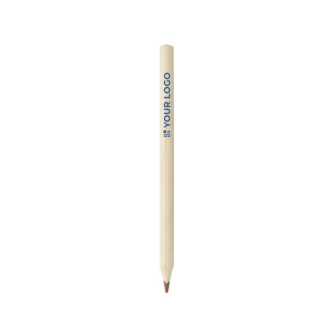Crayon avec écriture en différentes couleurs avec zone d'impression