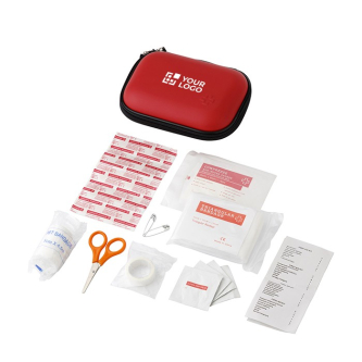 Trousse de secours rouge personnalisable